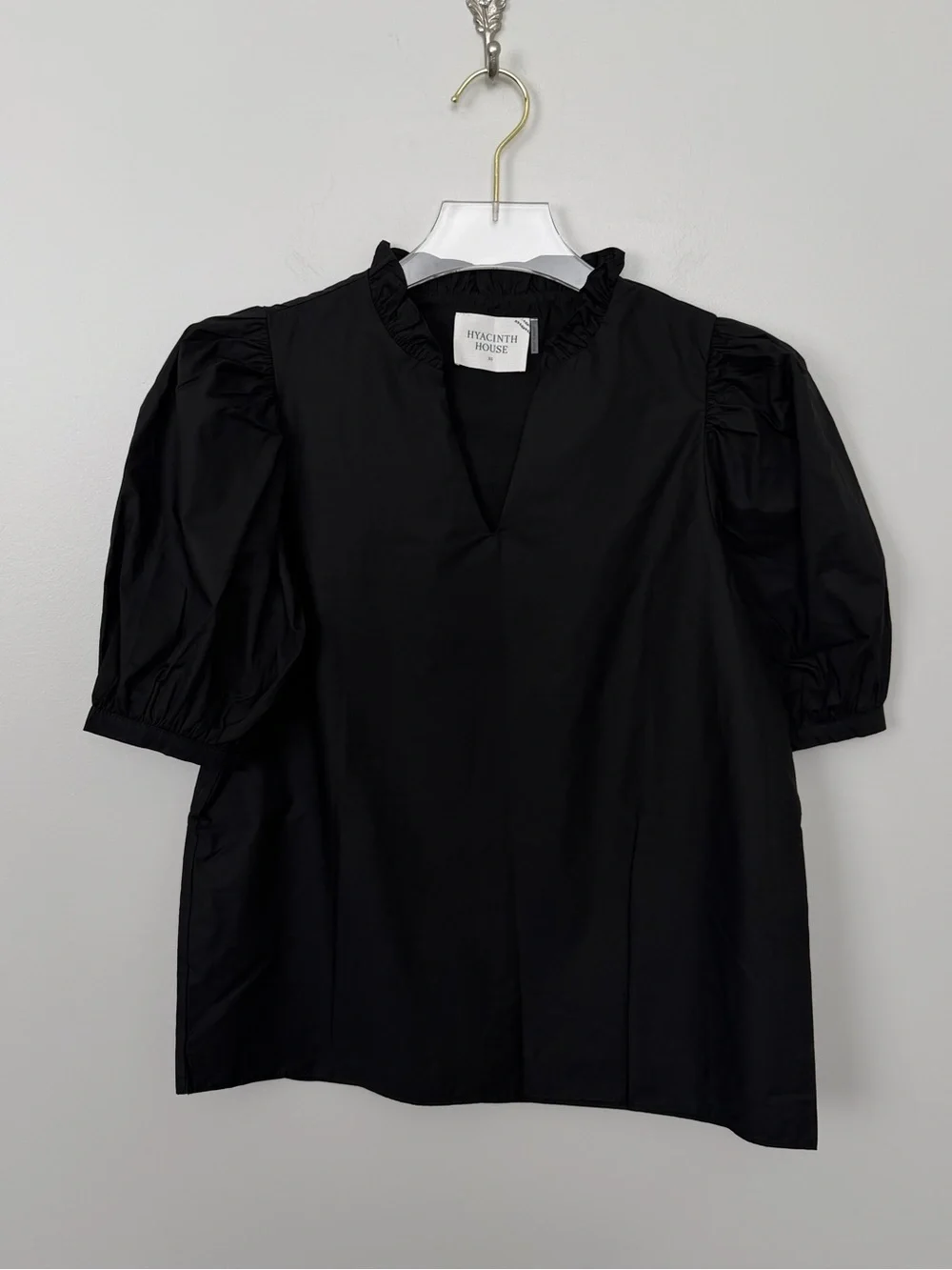 Hyacinth House Black Leigh Blouse | NWT | Size XS